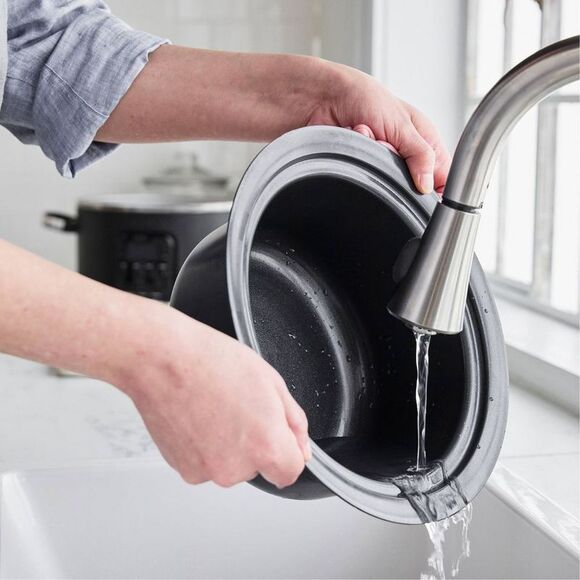 GreenPan - 4QT Slow Cooker Matte Black PFAS-Free Cer Black - Picture 9 of 9